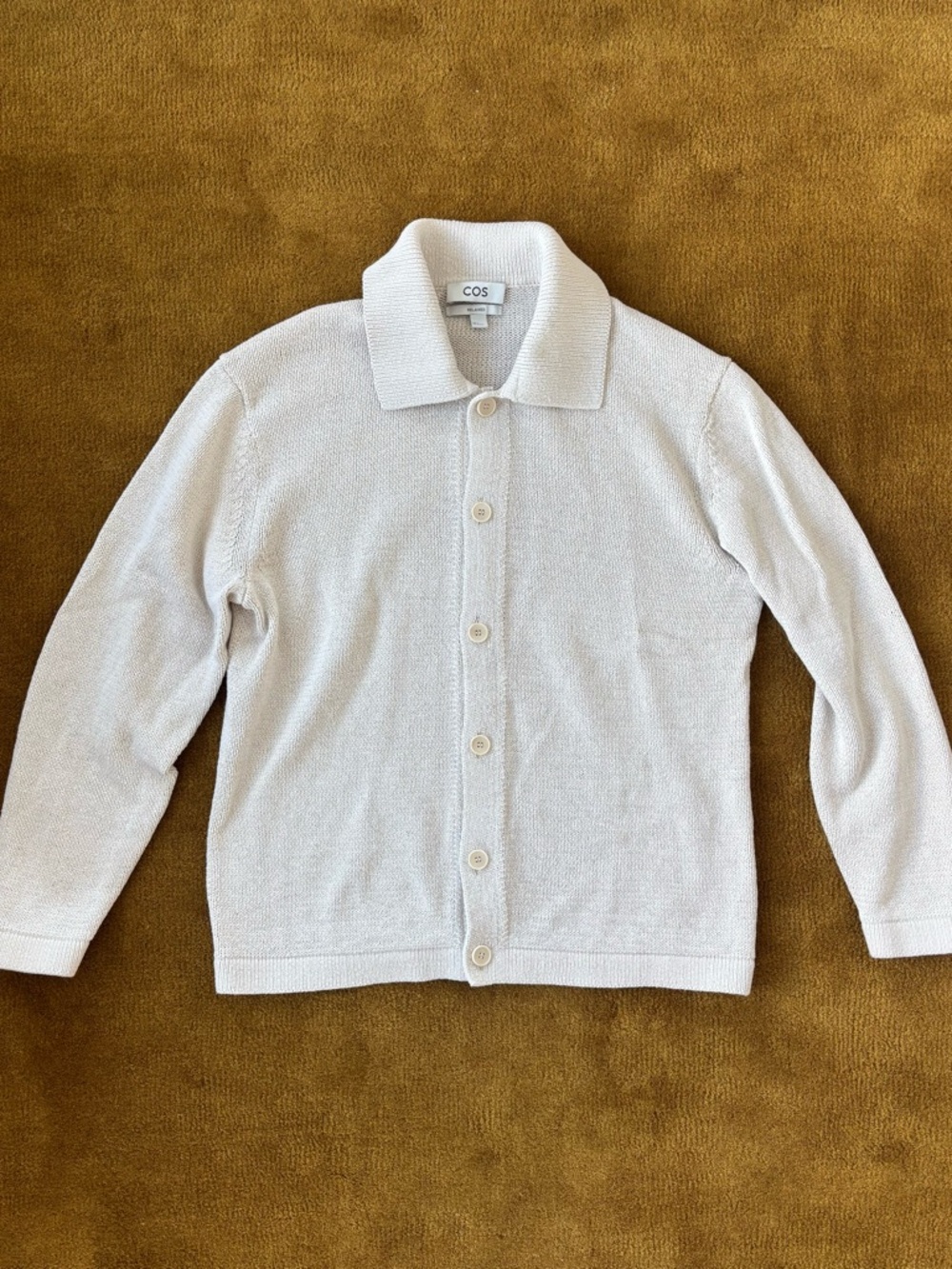 COS Relaxed Fit Collared Cardigan
